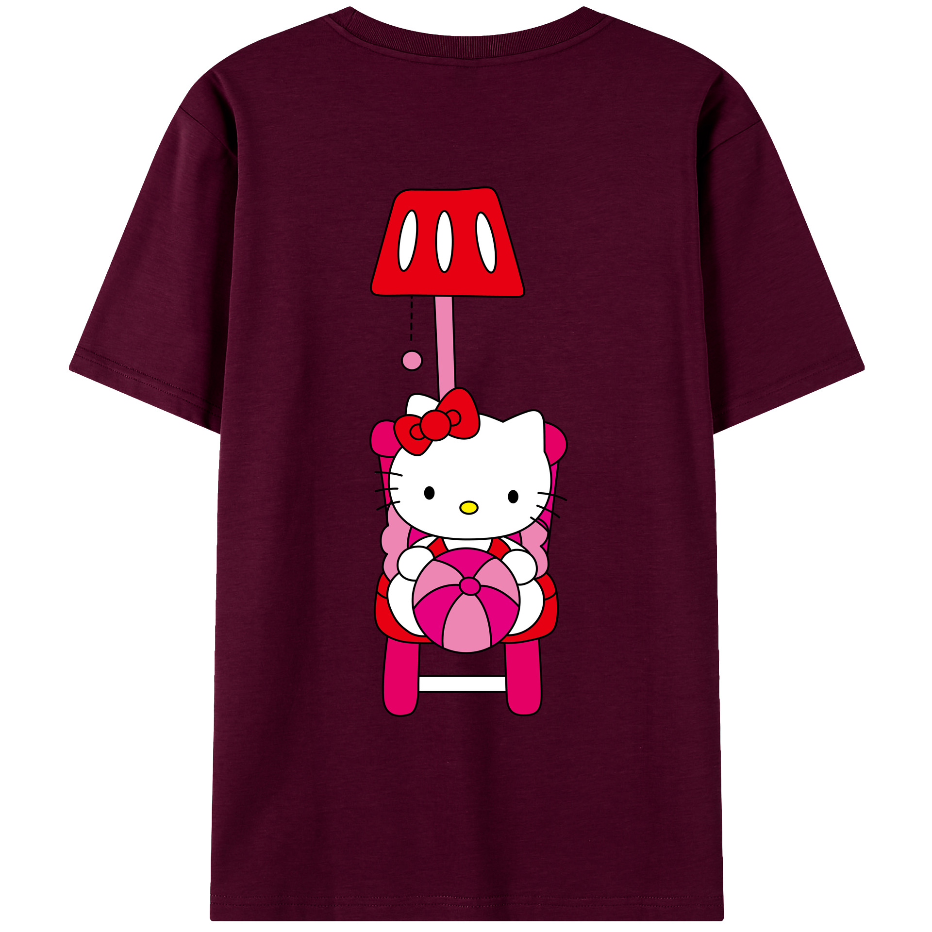 （画像用） Hello Kitty ハローキティ レディース半袖Tシャツ(バックプリント)